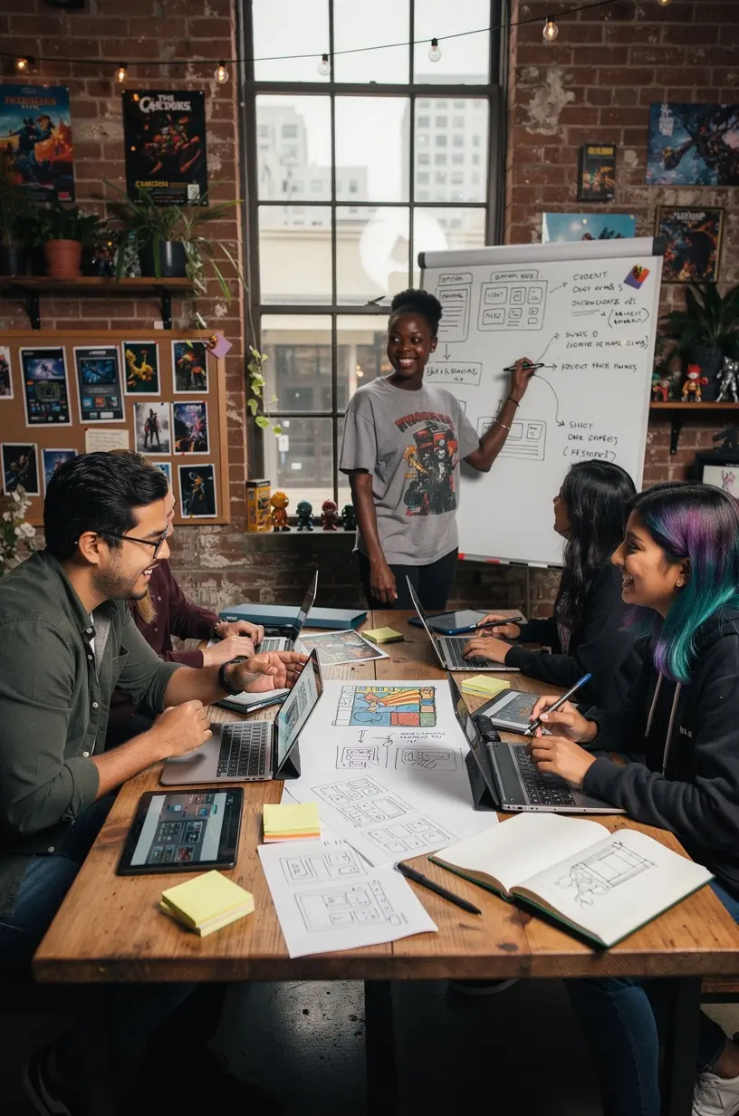 Modern office environment