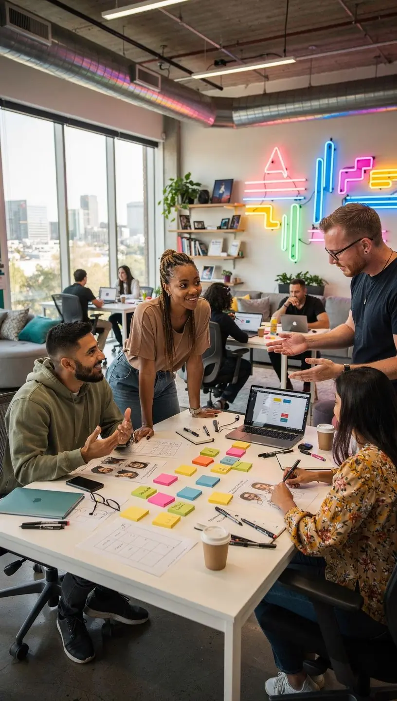 Professional team collaboration